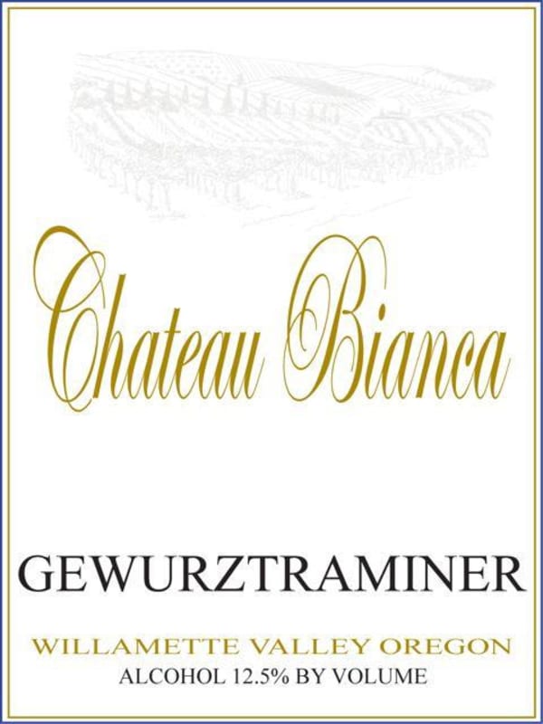 Chateau Bianca Gewurztraminer 2014 Front Label