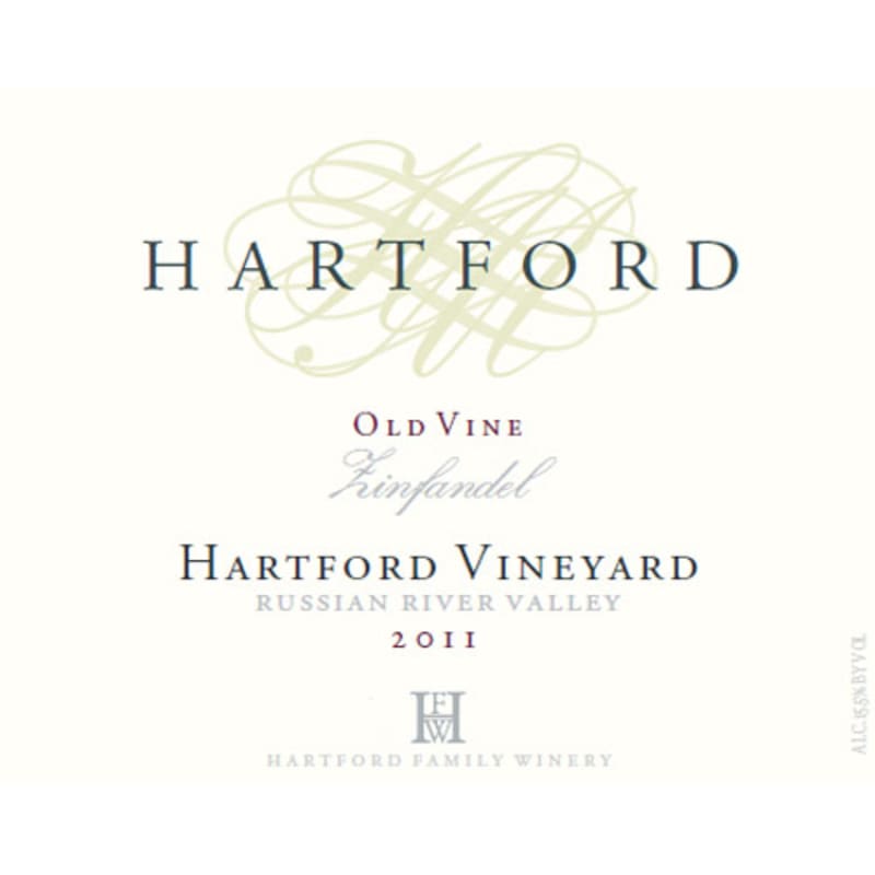 Hartford Russian River Old Vine Zinfandel 2011 Front Label