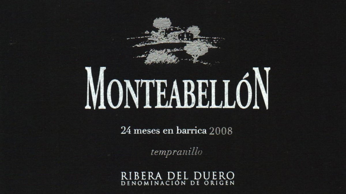 Bodegas Monteabellon 24 Meses en Barrica Reserva 2008 Front Label