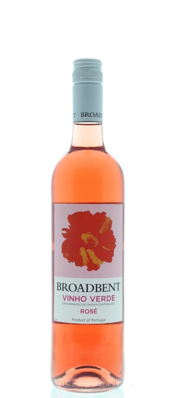 Broadbent Vinho Verde Rose Front Bottle Shot