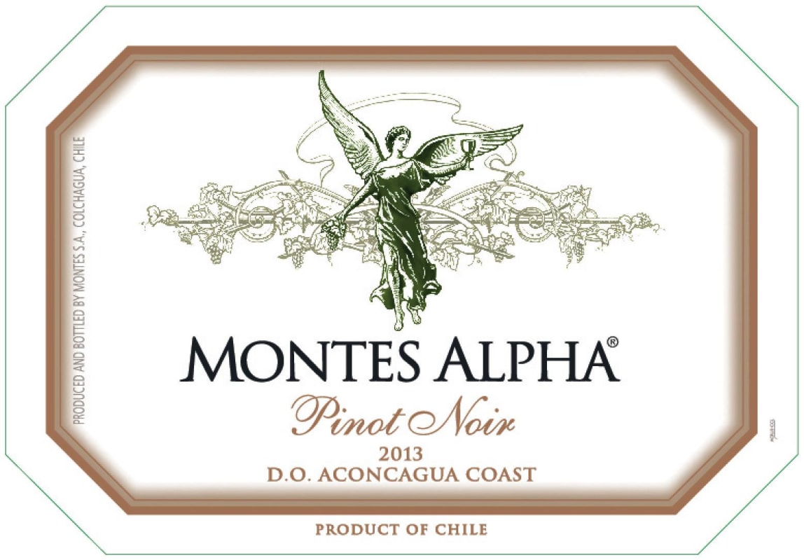 Montes Alpha Pinot Noir 2013 Front Label