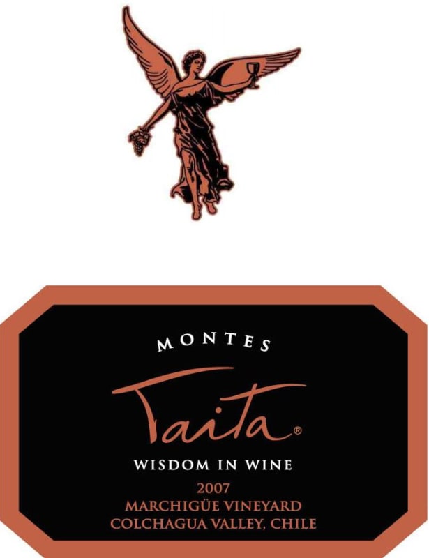 Montes Taita Marchique Vineyard Red 2007 Front Label
