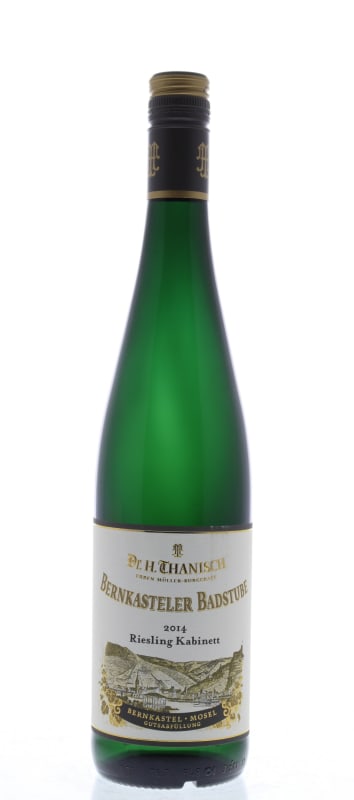 Dr. H. Thanisch (Erben Müller-Burggraef) Bernkasteler Badstube Riesling Kabinett 2014 Front Bottle Shot