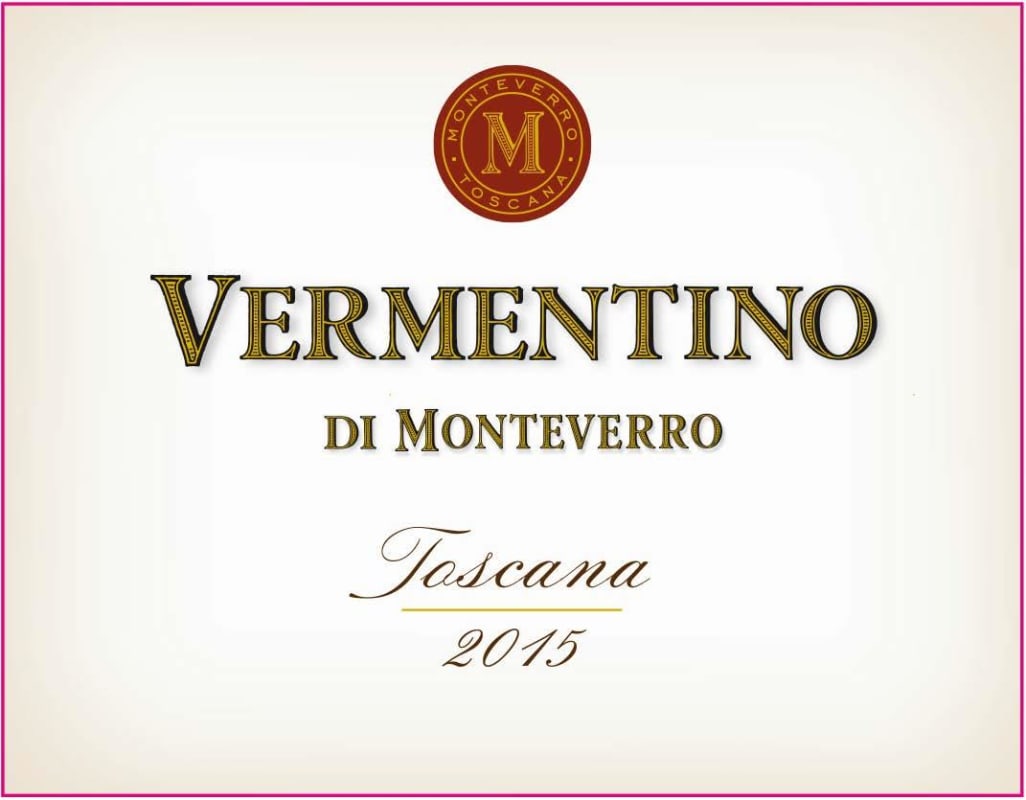 Monteverro Toscana Vermentino 2015 Front Label