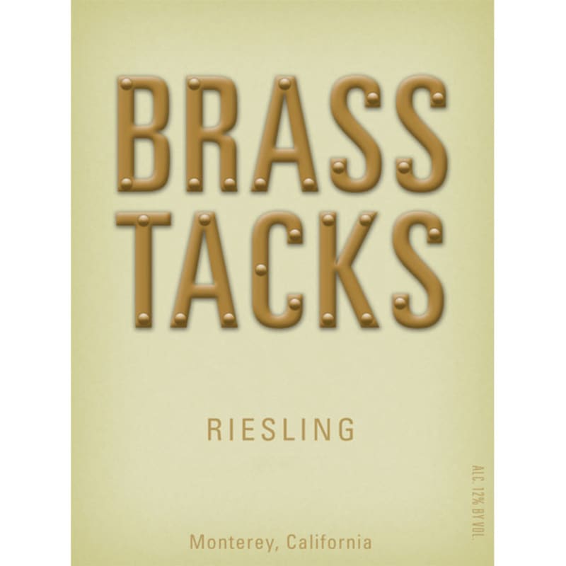 Brass Tacks Riesling 2013 Front Label