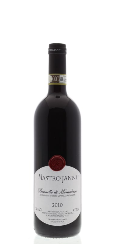 Mastrojanni Brunello di Montalcino 2010 Front Bottle Shot