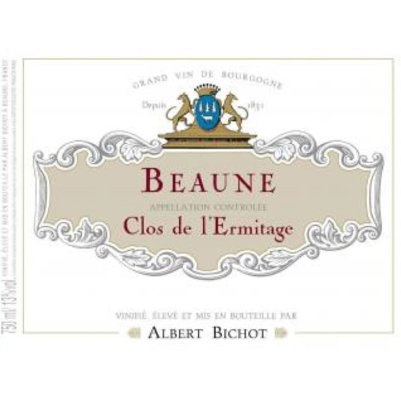 Albert Bichot Beaune Clos de l'Ermitage 2012 Front Label