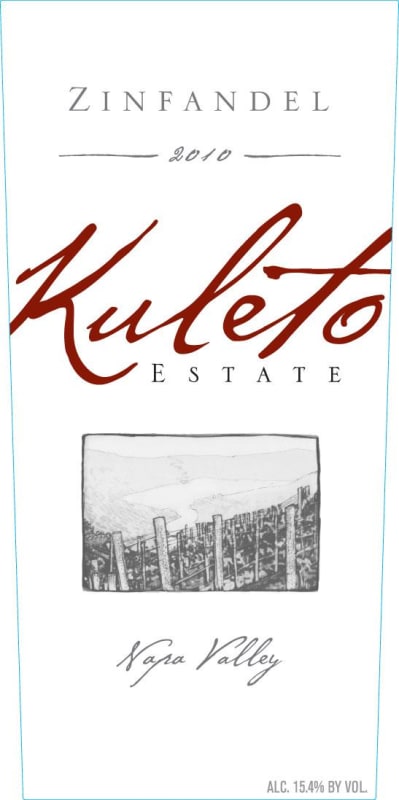 Kuleto Estate Zinfandel 2010 Front Label