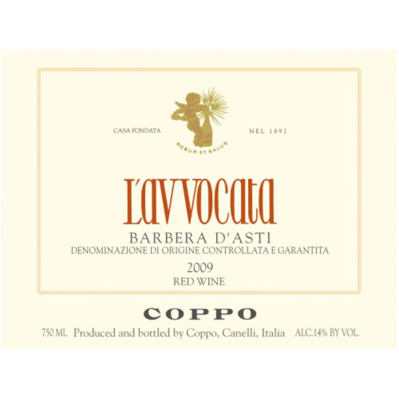 Coppo L'Avvocata Barbera d'Asti 2013 Front Label