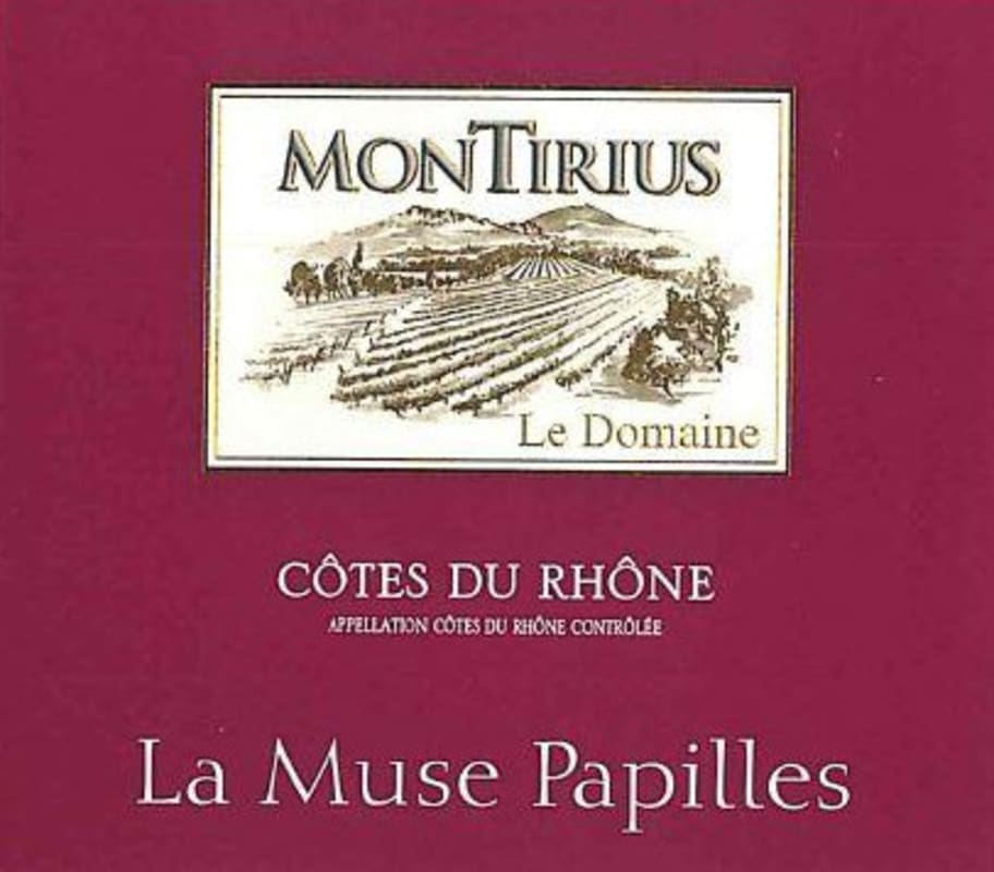 Montirius Cotes du Rhone La Muse Papilles Blanc 2013 Front Label