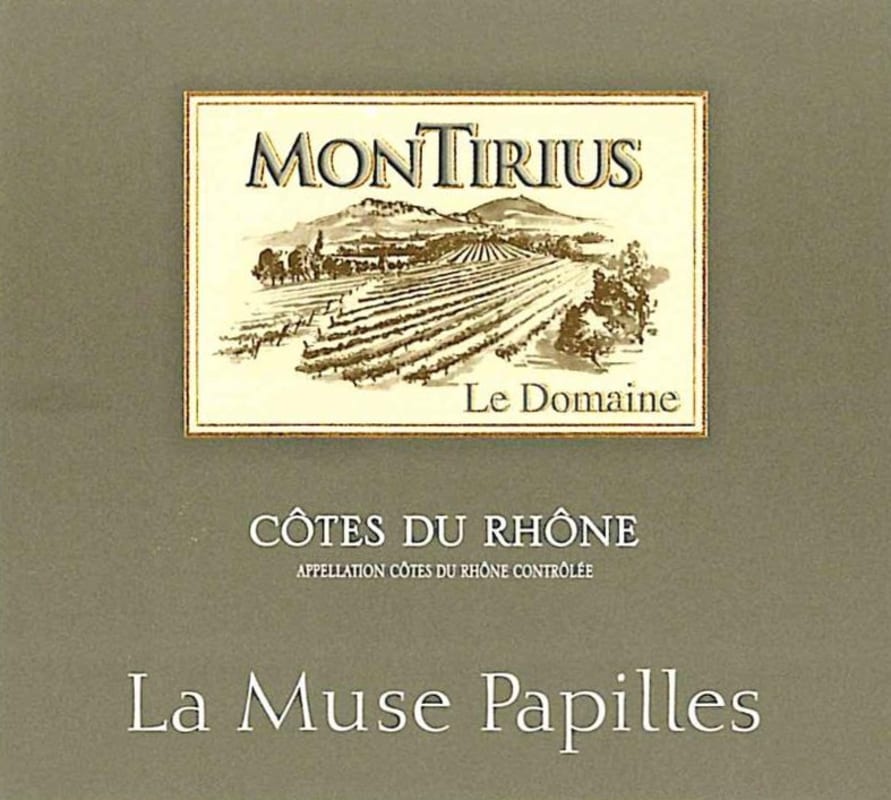 Montirius Cotes du Rhone La Muse Papilles Blanc 2015 Front Label