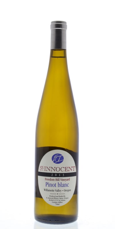 St. Innocent Freedom Hill Pinot Blanc 2013 Front Bottle Shot
