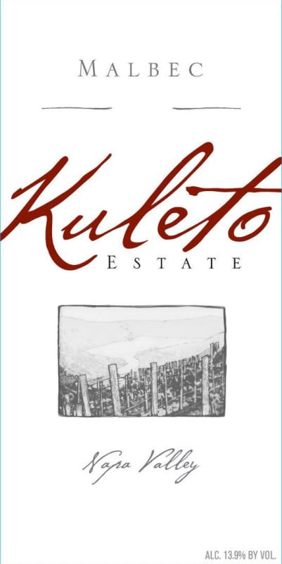 Kuleto Estate Malbec 2012 Front Label