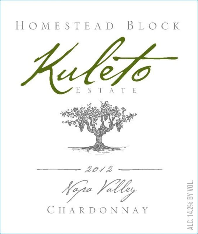 Kuleto Estate Homestead Chardonnay 2012 Front Label