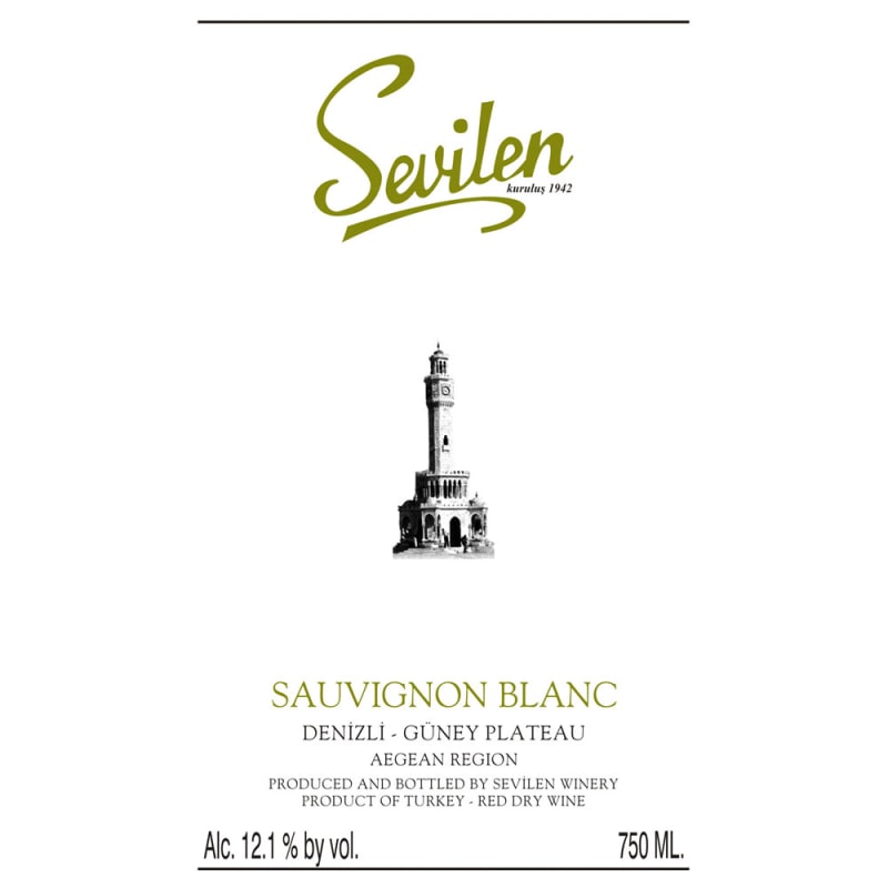 Sevilen Sauvignon Blanc 2013 Front Label