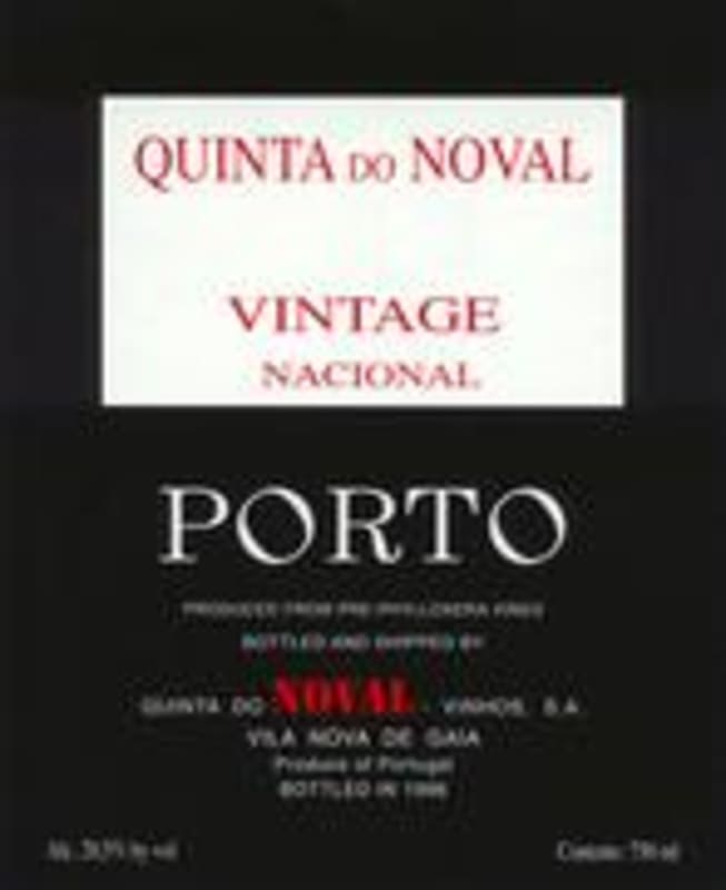 Quinta do Noval Vintage Port Nacional 1980 Front Label