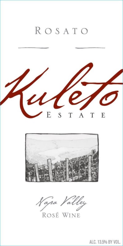 Kuleto Estate Rosato 2012 Front Label
