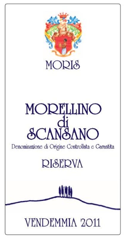 Morisfarms Morellino di Scansano Riserva 2011 Front Label