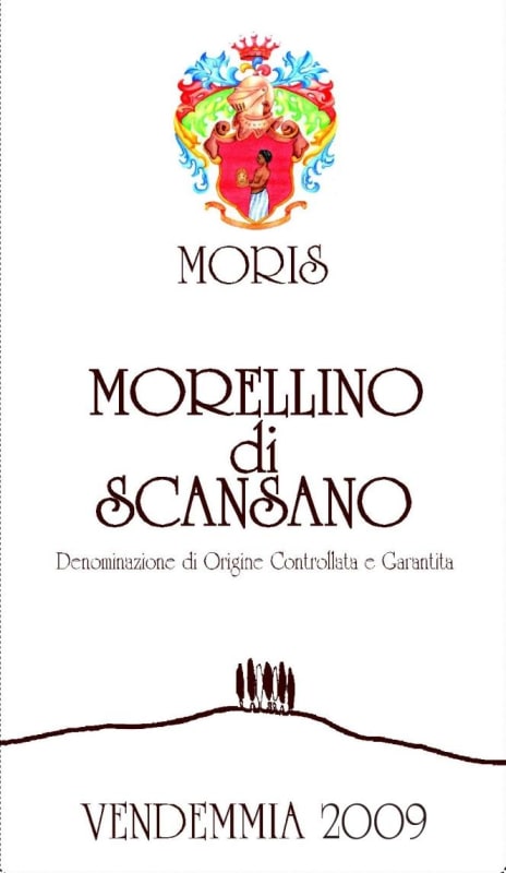Morisfarms Morellino di Scansano 2009 Front Label
