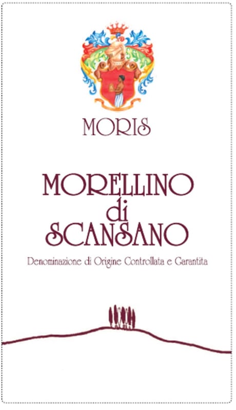 Morisfarms Morellino di Scansano 2014 Front Label
