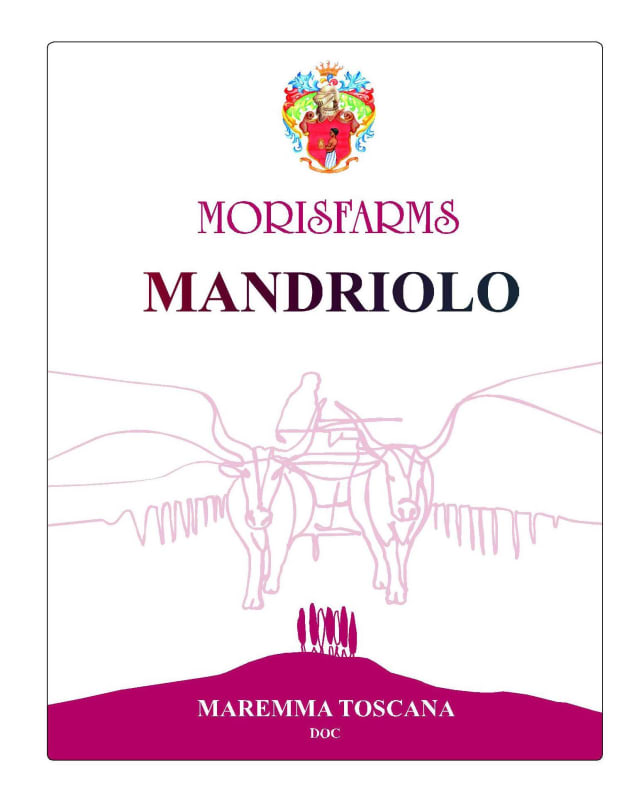 Morisfarms Mandriolo Maremma Toscana Rosso 2015 Front Label