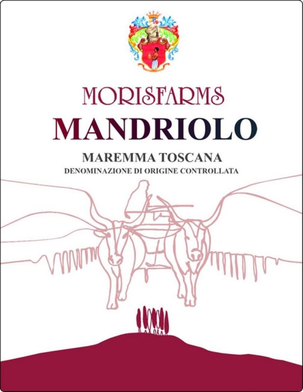 Morisfarms Mandriolo Maremma Toscana Rosso 2014 Front Label