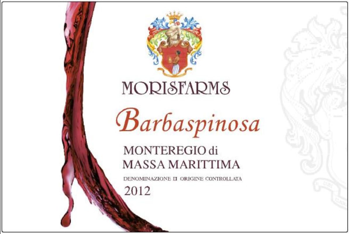 Morisfarms Monteregio di Massa Marittima Barbaspinosa 2012 Front Label