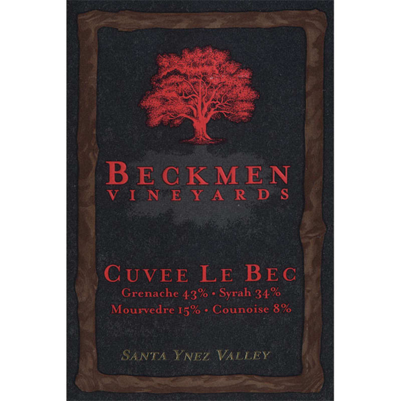 Beckmen Cuvee Le Bec 2012 Front Label
