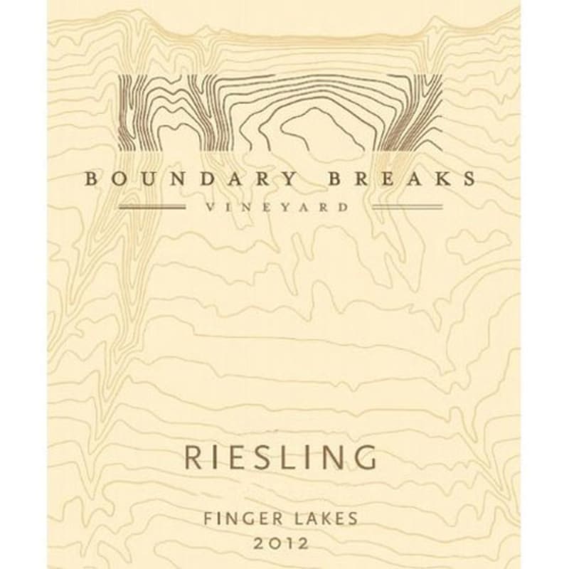 Boundary Breaks Late Harvest No. 90 Riesling (375ML half-bottle) 2012 Front Label