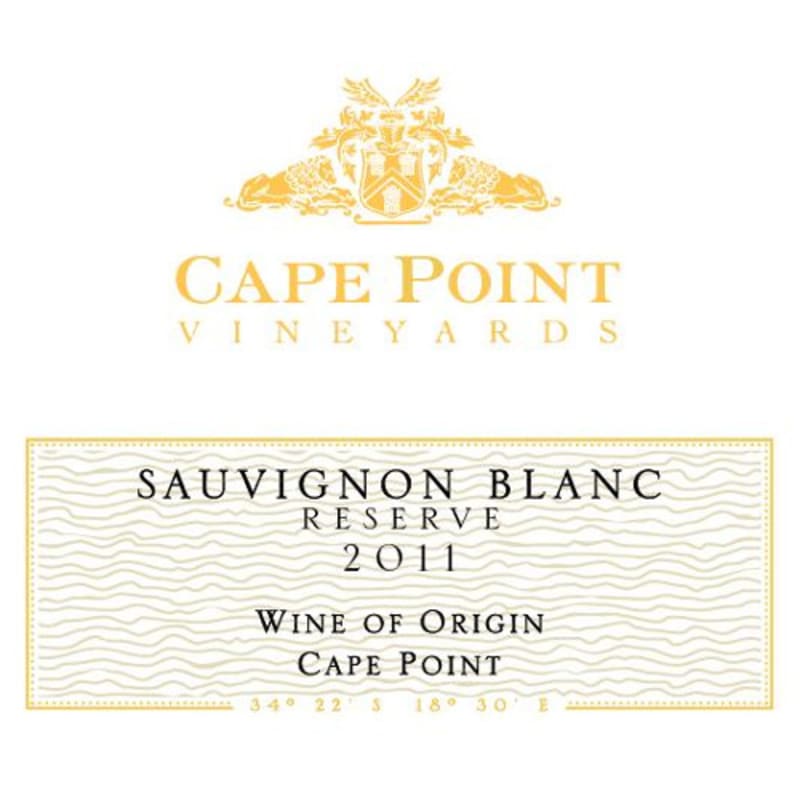 Cape Point Sauvignon Blanc Reserve 2011 Front Label