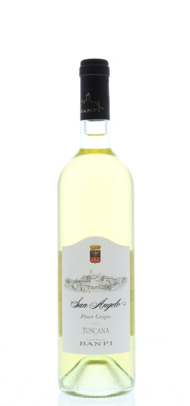 Banfi San Angelo Pinot Grigio 2014 Front Bottle Shot