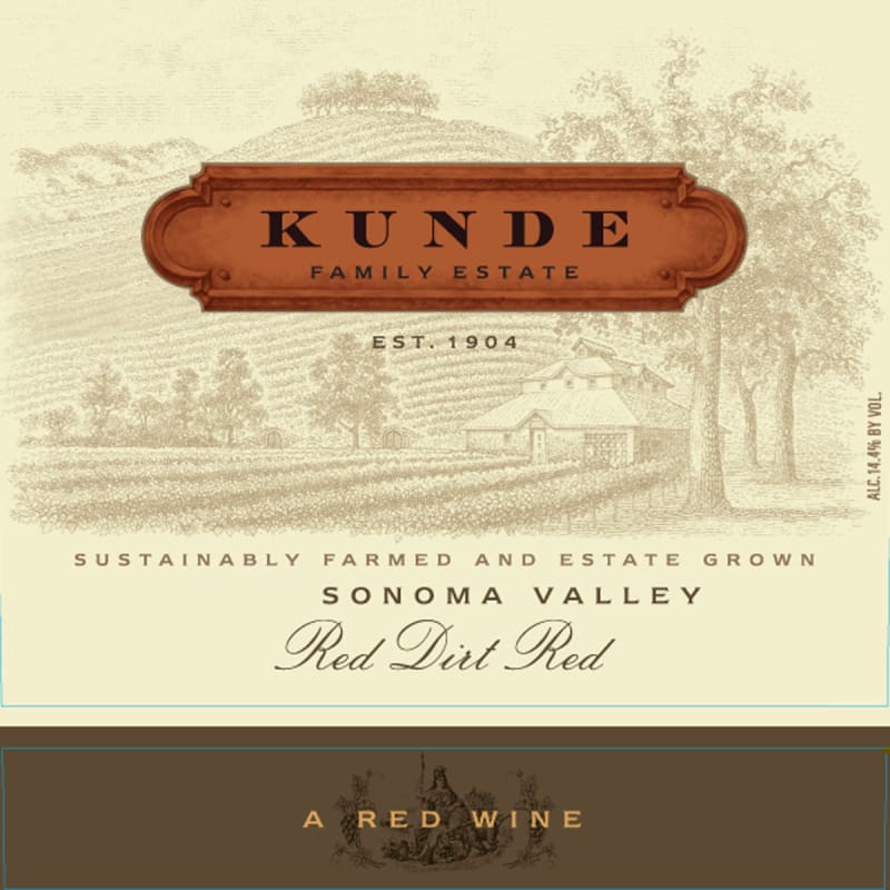 Kunde Red Dirt Red 2008 Front Label