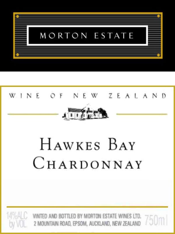 Morton Estate Blanc de Blanc 2004 Front Label