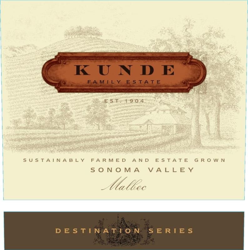 Kunde Sonoma Valley Malbec 2013 Front Label