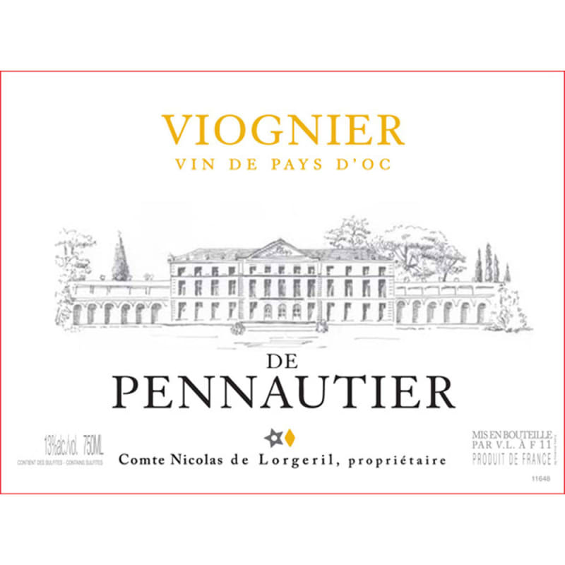 Chateau de Pennautier Viognier 2014 Front Label