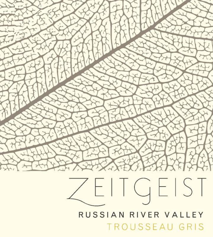 Zeitgeist Cellars Trousseau Gris 2016 Front Label