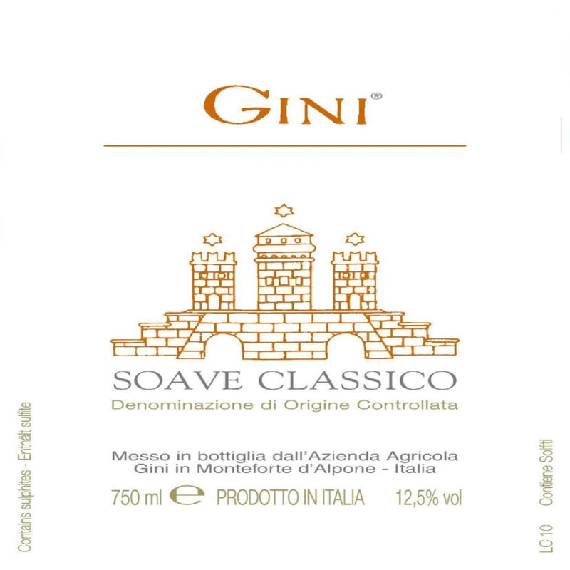 Gini Soave Classico 2013 Front Label