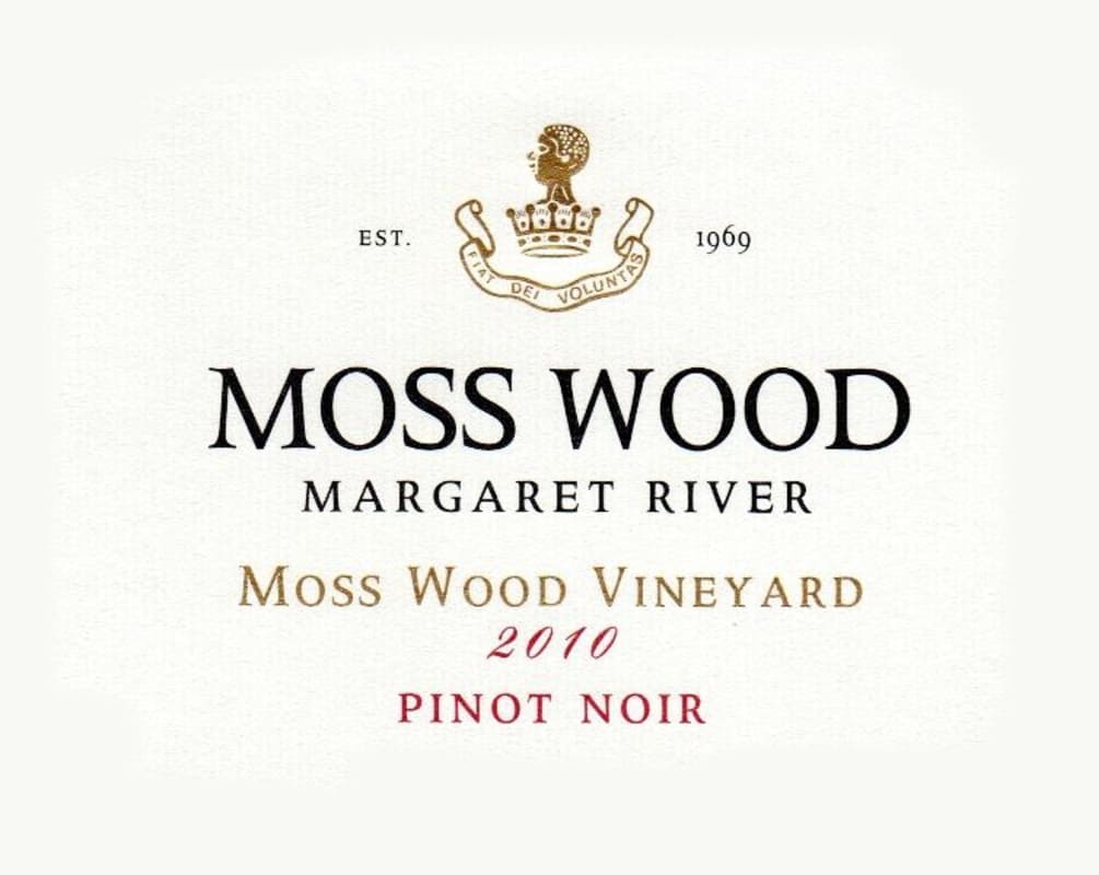 Moss Wood Pinot Noir 2010 Front Label