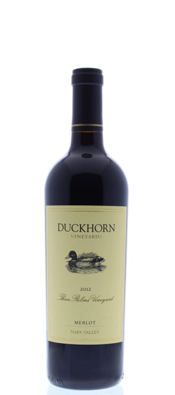 Duckhorn Three Palms Merlot 2012 Front Bottle Shot