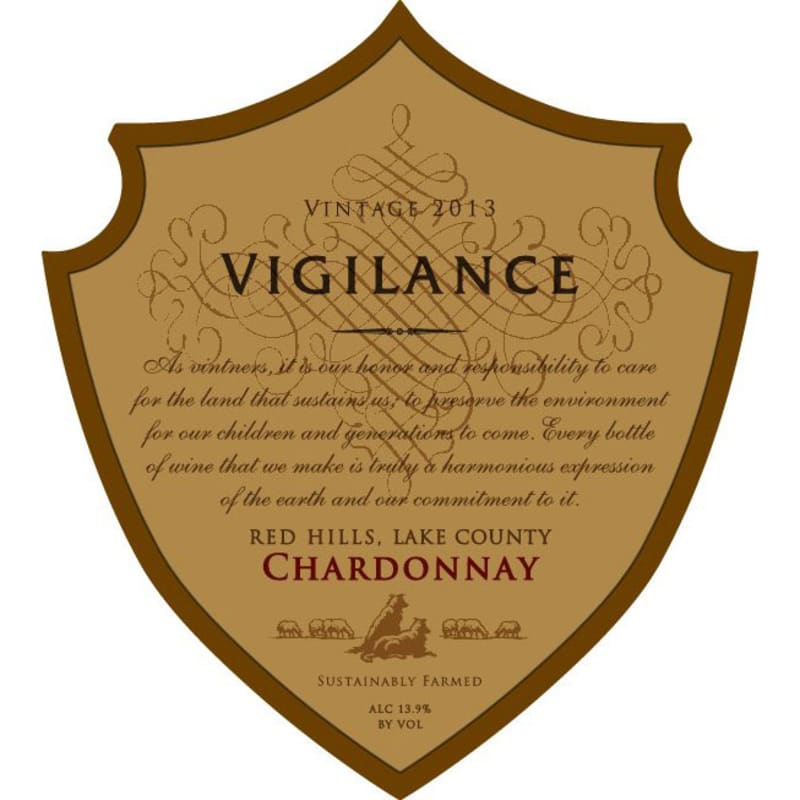 Vigilance Chardonnay 2014 Front Label