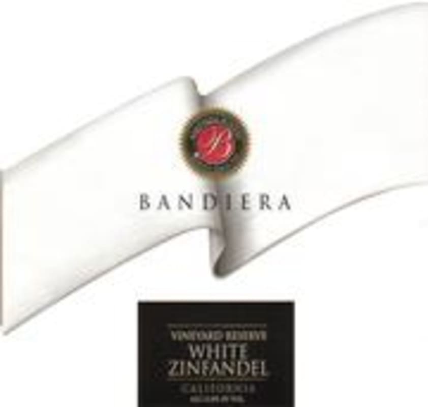 Bandiera White Zinfandel 1998 Front Label