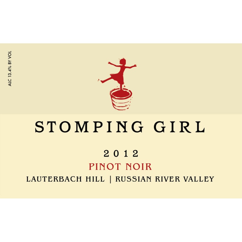 Stomping Girl Lauterbach Hill Pinot Noir 2012 Front Label