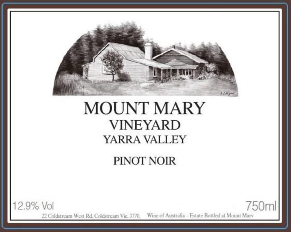 Mount Mary Vineyards Pinot Noir 2014 Front Label