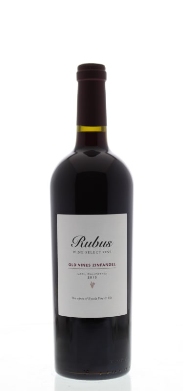 Rubus Lodi Old Vine Zinfandel 2013 Front Bottle Shot