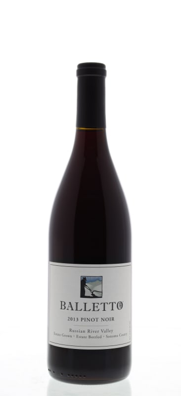 Balletto Winery Russian River Valley Estate Pinot Noir 2013 Front Bottle Shot