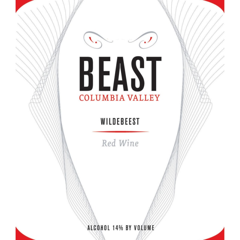 Beast Wildebeest Red Blend 2012 Front Label