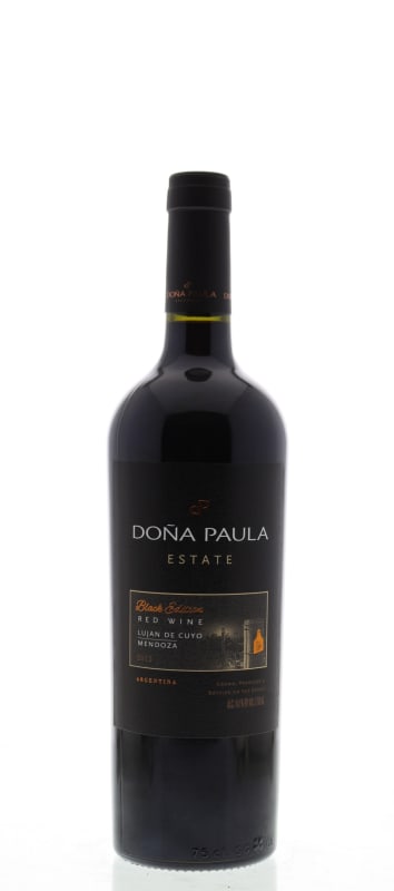Dona Paula Black Edition Red Blend 2013 Front Bottle Shot