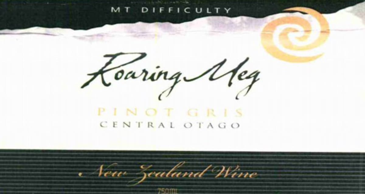 Mt Difficulty Roaring Meg Pinot Gris 2013 Front Label