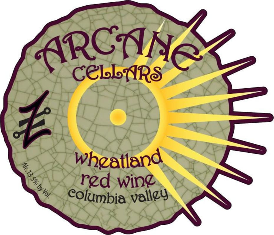 Arcane Wheatland Red 2014 Front Label