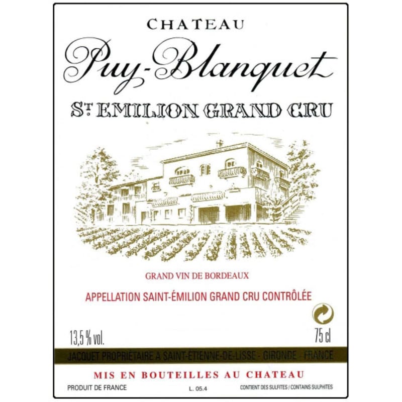 Chateau Puy Blanquet 2014 Front Label